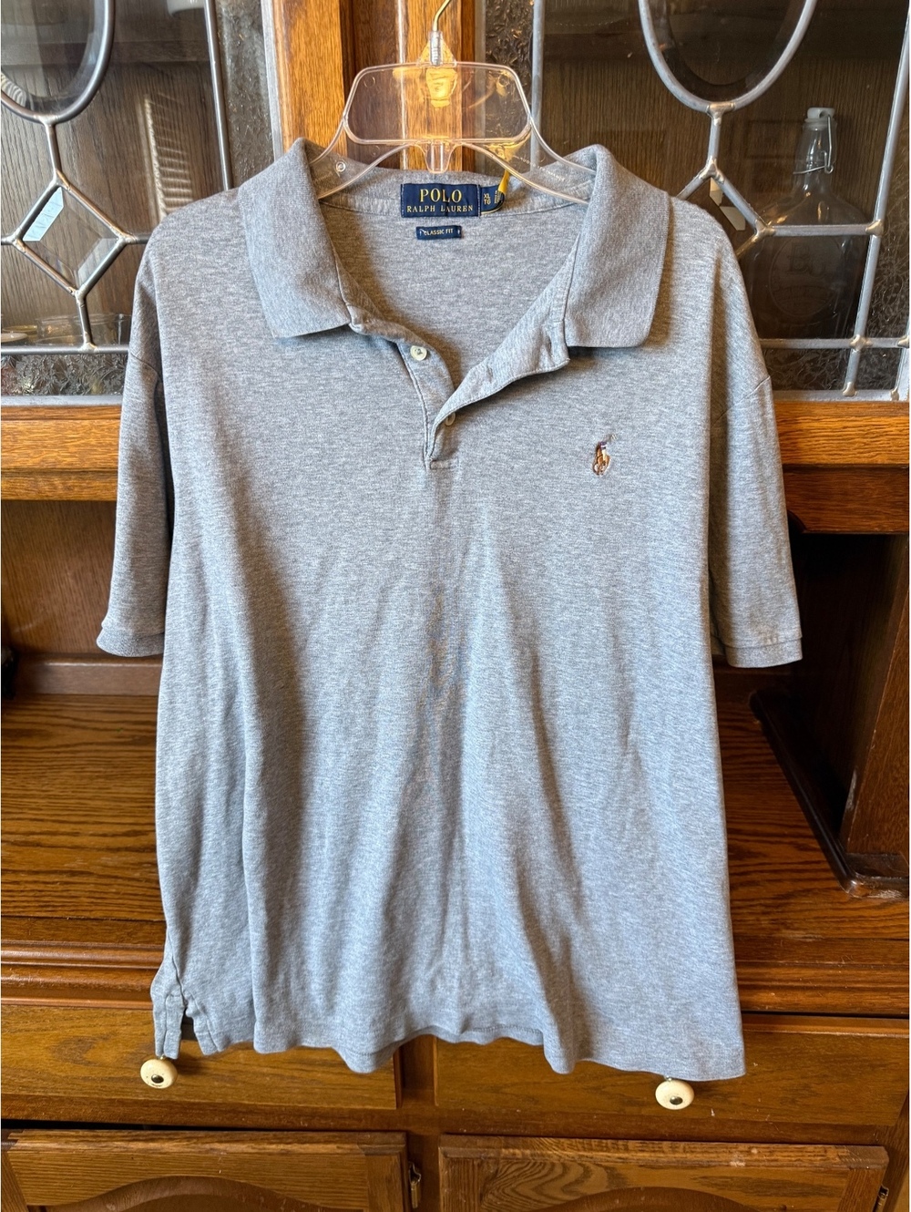 Polo Ralph Lauren Men’s Classic Fit Polo Shirt XL Heather Grey Pony Logo
